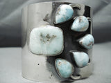 Monster Vintage Native American Navajo Dry Creek Turquoise Sterling Silver Bracelet-Nativo Arts