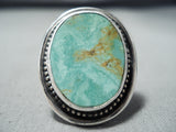 Spectacular Vintage Native American Navajo Royston Turquoise Sterling Silver Ring-Nativo Arts