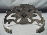 Rare Vintage Native American Navajo Bisbee Turquoise Sterling Silver Bracelet Old-Nativo Arts