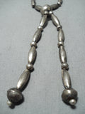 Torpedo Galore Vintage Navajo Sterling Silver Native American Necklace Old-Nativo Arts