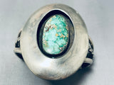 Museum Quality Vintage Native American Navajo Carico Lake Turquoise Sterling Silver Bracelet-Nativo Arts