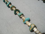 Native American Wonderful Vintage Santo Domingo Royston Turquoise Heishi Necklace-Nativo Arts