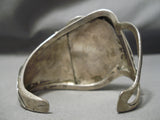 One Of The Best Vintage Native American Navajo Green Turquoise Sterling Silver Bracelet-Nativo Arts
