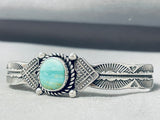 Detailed Native American Navajo Royston Turquoise Sterling Silver Bracelet-Nativo Arts