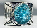 Extreme Work Geometric Native American Gilbert Turquoise Bracelet-Nativo Arts