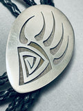 Outstanding Vintage Native American Hopi Sterling Silver Enormous Track Bolo-Nativo Arts