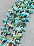 Unforgettable Vintage Native American Navajo Kingman Turquoise 5-strand Necklace-Nativo Arts