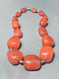 Gorgeous Vintage Southwest Strawberry Quartz Sterling Silver Necklace-Nativo Arts