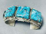 Very Important Vintage Native American Navajo Ben Begaye Sterling Silver Turquoise Bracelet-Nativo Arts
