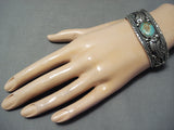 Manygoats Vintage Native American Navajo Royston Turquoise Sterling Silver Bracelet-Nativo Arts