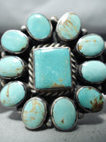Beautiful Vintage Native American Navajo Royston Turquoise Sterling Silver Bracelet-Nativo Arts