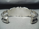 Important Female Artist Verdy Jake Native American Navajo Turquoise Sterling Silver Bracelet-Nativo Arts