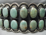 One Of The Best Vintage Native American Navajo Domed Royston Turquoise Sterling Silver Bracelet-Nativo Arts