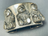 Incredibly Detailed Vintage Southwestern Sterling Silver Bracelet-Nativo Arts