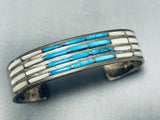Native American Extremely Intricate Vintage Navajo Turquoise Pearl Sterling Silver Bracelet-Nativo Arts