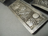 Important Authentic Vintage Native American Navajo Floyd Becenti Sterling Silver Concho Belt Old-Nativo Arts