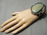 Colossal Vintage Native American Navajo Old Royston Turquoise Sterling Silver Bracelet-Nativo Arts