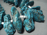 348 Grams Monster Vintage Navajo Native American Jewelry jewelry 'Graduating Nugget' Turquoise Heishi Necklace-Nativo Arts