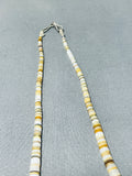 Native American Traditional Vintage Santo Domingo Shell Sterling Silver Necklace-Nativo Arts