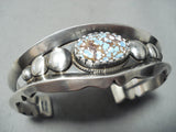 Important Female Artist Verdy Jake Native American Navajo Turquoise Sterling Silver Bracelet-Nativo Arts