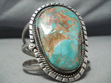 One Of The Best Vintage Native American Navajo Royston Turquoise Sterling Silver Bracelet-Nativo Arts