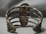 Opulent Vintage Native American Navajo Natural Royston Turquoise Sterling Silver Bracelet Old-Nativo Arts