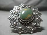 Striking San Felipe Royston Turquoise Sterling Silver Ring Native American-Nativo Arts