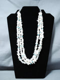 Amazing Vintage Native American Navajo Pearl Turquoise Sterling Silver Necklace-Nativo Arts