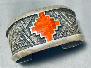 Rare Collab Aaron Anderson & Tommy Jackson!!! Native American Navajo Sterling Silver Bracelet-Nativo Arts