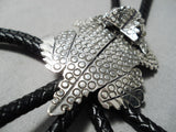 Benny Yazzie Navajo Sterling Silver Toad Bolo Native American-Nativo Arts
