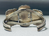 One Of The Best Vintage Native American Navajo Petrified Wood Sterling Silver Bracelet-Nativo Arts