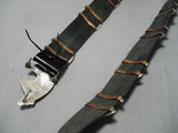 Museum Vintage Native American Navajo Emmer Kinzel Turquoise Sterling Silver Bear Concho Belt-Nativo Arts