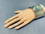 Enormous Navajo Royston Turquoise Sterling Silver Bracelet-Nativo Arts