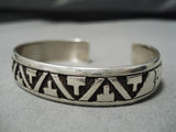 Guaranteed Authentic Vintage Native American Navajo Thomas Singer Sterling Silver Bracelet-Nativo Arts