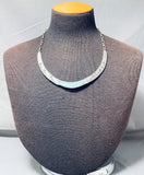 Intricate Vintage Native American Zuni Turquoise Sterling Silver Necklace Old-Nativo Arts