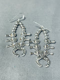 Cutest Signed Native American Navajo Sterling Silver Squash Blossom Necklace Earrings-Nativo Arts