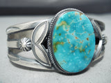 Opulent Vintage Native American Navajo Henry Morgan Turquoise Sterling Silver Bracelet-Nativo Arts
