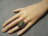 Important Vintage Native American Navajo David Tune Royston Turquoise Sterling Silver Ring-Nativo Arts