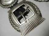 Important Huge Heavy Vintage Native American Navajo Sterling Silver Ernest Begay Concho Belt-Nativo Arts