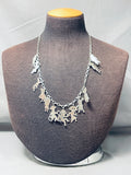 Dancers Of Charms Vintage Southwest Sterling Silver Necklace-Nativo Arts