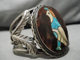 One Of Best Vintage Native American Zuni Santo Domingo Turquoise Sterling Silver Bird Bracelet-Nativo Arts