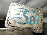 One Of The Best Vintage Native American Navajo Sterling Silver Turquoise Concho Belt-Nativo Arts