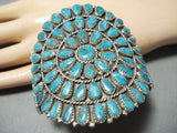 Tso Navajo Turquoise Sterling Silver Bracelet Native American-Nativo Arts