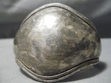 Quality Hand Tooled Vintage Navajo Sterling Silver Native American Bracelet-Nativo Arts
