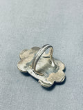 Fabulous Vintage Native American Navajo Hematite Sterling Silver Ring-Nativo Arts