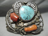 Huge Museum Vintage Native American Navajo Blue Diamond Turquoise Sterling Silver Bracelet-Nativo Arts