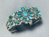 Baby Wrist Very Small Vintage Native American Navajo Turquoise Sterling Silver Bracelet-Nativo Arts