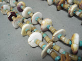 Immense Vintage Native American Santo Domingo Turquoise Spiny Oyster Necklace-Nativo Arts