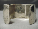 Opulent Vintage Native American Navajo Damale Turquoise Sterling Silver Bracelet Old-Nativo Arts