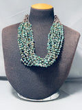 Important Rye Whitegoat Vintage Native American Navajo Turquoise Heishi Necklace-Nativo Arts